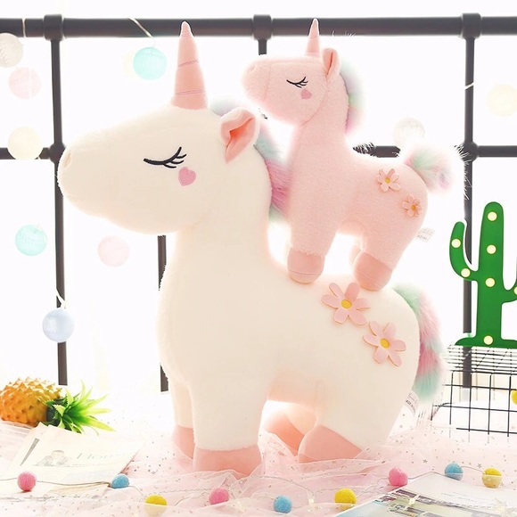 Unicorn doll plush kids girls adults 50cm large home decor - Picture 4 of 9